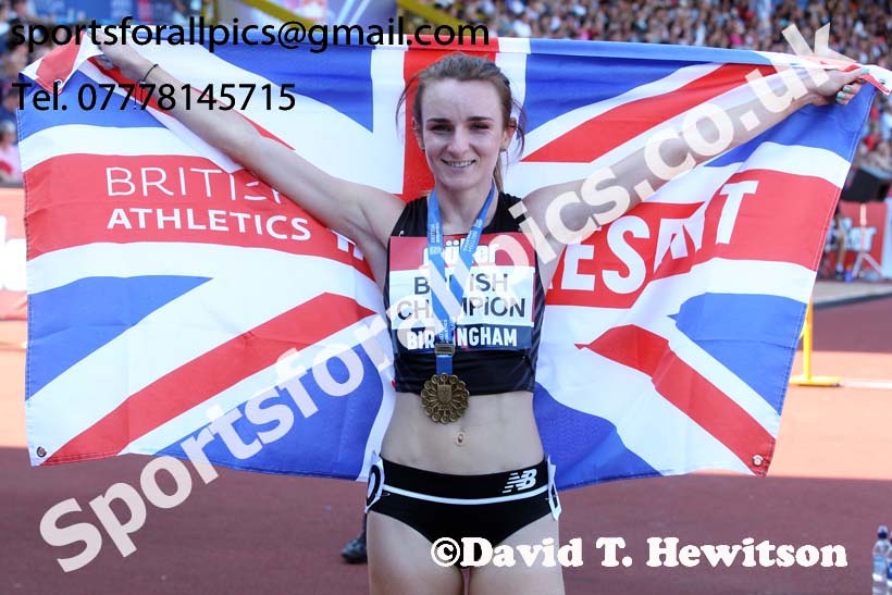 Womens 1500 metres, 2019 Muller British Championships, Alexander Stadium, Birmingham. Photo: David T. Hewitson/Sports for All Pics